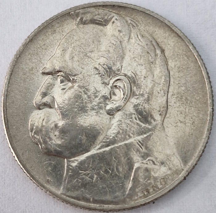 Moneta 5 złotych 1934 r. Józef Piłsudski stan 2
