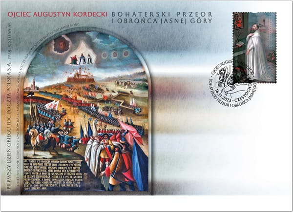 Koperta FDC Ojciec Augustyn Kordecki 2023 5358
