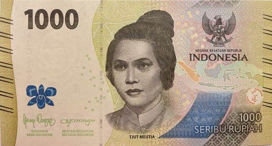Indonezja banknot 1000 rupii 2022