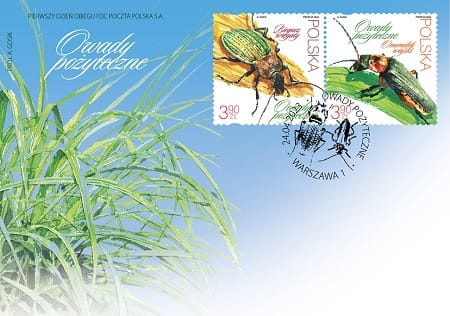Koperta FDC Owady pożyteczne 2023 5302-5303