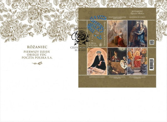 Koperty FDC Różaniec 2023 komplet 2277-2280