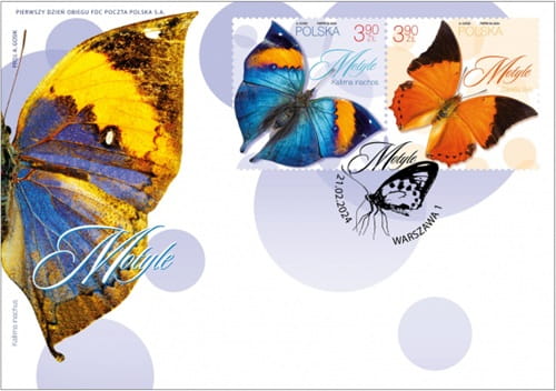 Koperty FDC Motyle 2024