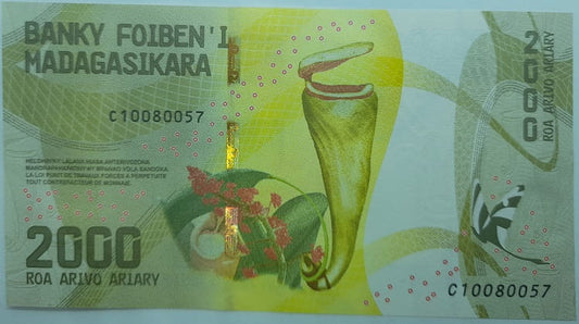 Madagaskar banknot 2000 Ariary 2017 r. UNC