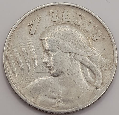 Moneta 1 złoty 1925 Kłosy