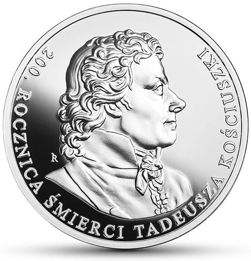 Moneta 10 zł 200 rocznica śmierci Tadeusza Kościuszki 2017