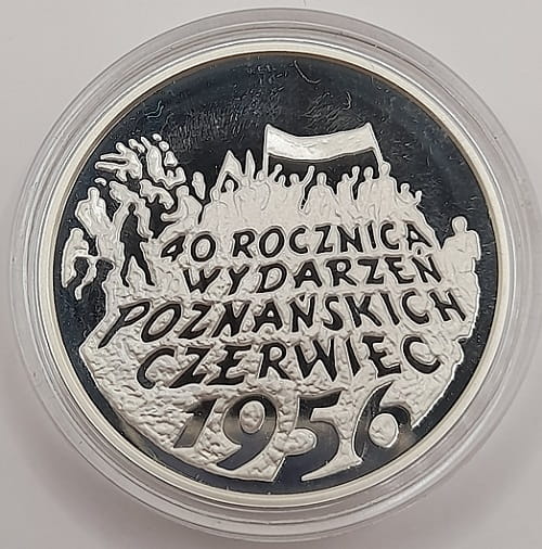 Moneta 10 zł 40. rocznica wydarzeń poznańskich 1956 1996