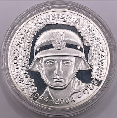 Moneta 10 zł 60 rocznica Powstania Warszawskiego 2004
