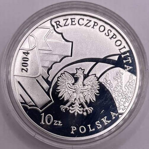 Moneta 10 zł 85 rocz. powołania Policji 2004 r.