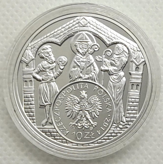 Moneta 10 zł Brakteat Mieszka III 2014 r.