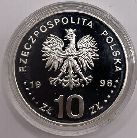 Moneta 10 zł Deklaracja praw człowieka 1998