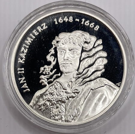 Moneta 10 zł Jan Kazimierz popiersie 2000