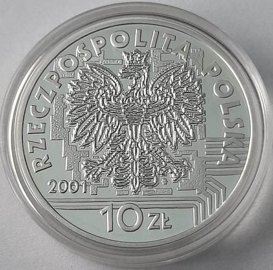 Moneta 10 zł Rok 2001 r.