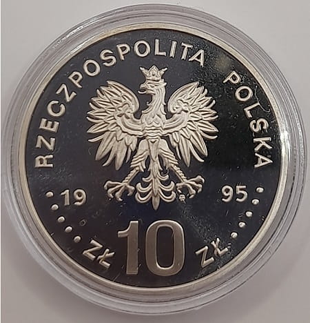 Moneta 10 zł Żołnierz Polski na frontach II WŚ Berlin 1995