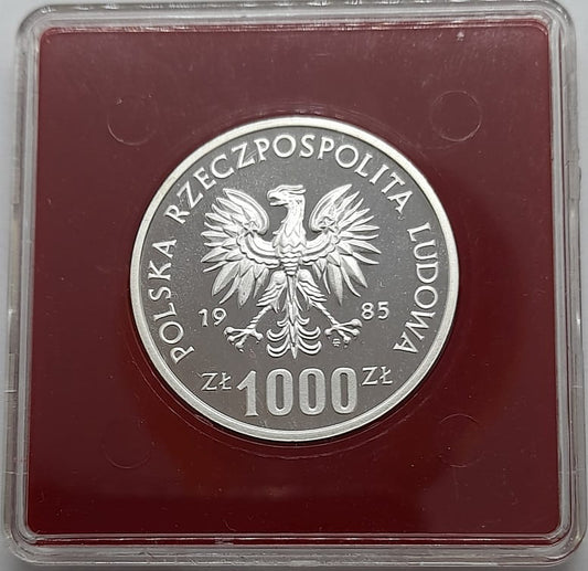 Moneta 1000 zł Przemysław II próba 1985 r.