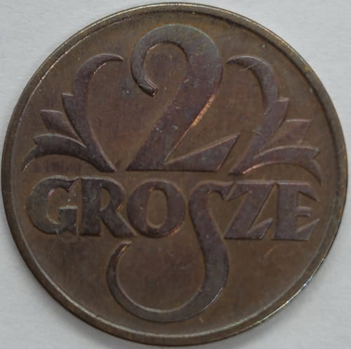 Moneta 2 grosze 1938