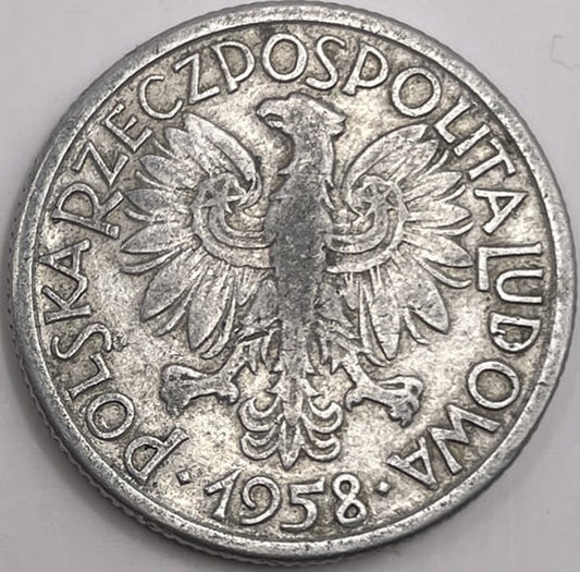 Moneta 2 złote Jagody 1958 r. stan 3/4