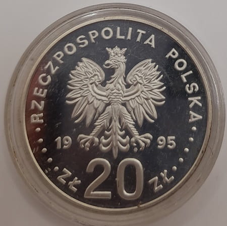 Moneta 20 zł Katyń 1995