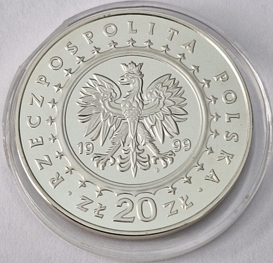 Moneta 20 zł Pałac Potockich w Radzyniu Podlaskim 1999
