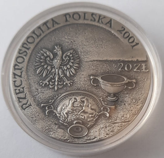 Moneta 20 zł Szlak bursztynowy 2001