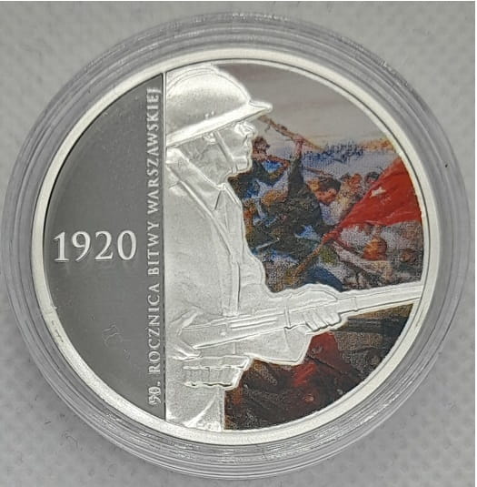 Moneta 20 zł 90 rocznica bitwy Warszawskiej 2010