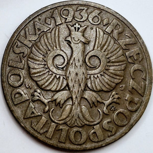 Moneta 5 groszy 1936