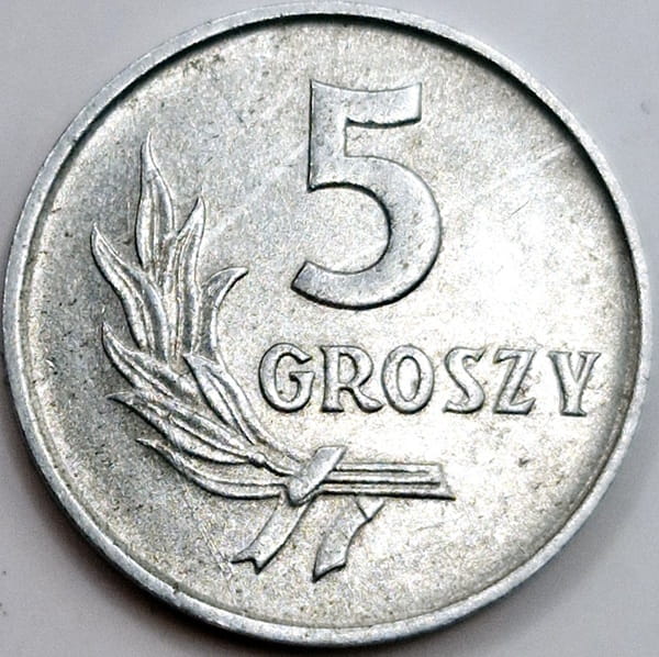 Moneta 5 groszy 1962