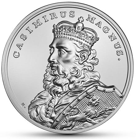 Moneta 50 zł Kazimierz Wielki 2014