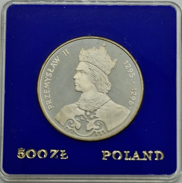 Moneta 500 zł Przemysław II 1985
