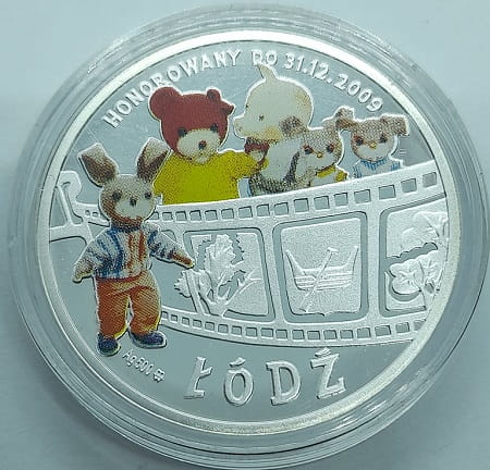 Moneta zastępcza 104 Łódki Miś Uszatek Łódź 2009