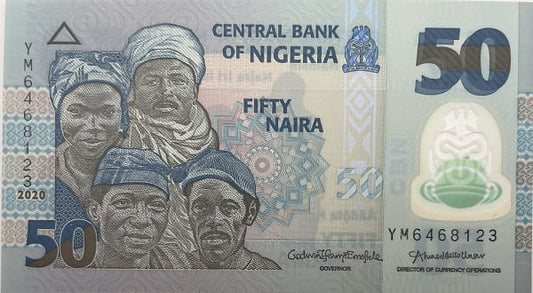 Nigeria banknot 50 Naira 2020