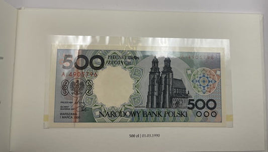 Zestaw banknotów Miasta polskie