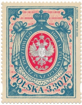 Koperta FDC 160 lat polskiego znaczka pocztowego 2020