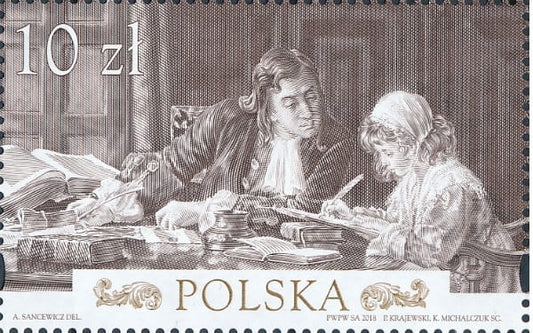 Znaczek 460 lat Poczty Polskiej Blok 2018