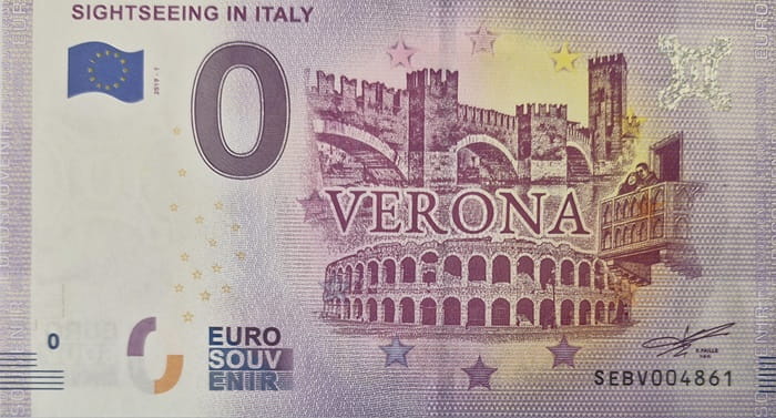 0 euro Włochy Sightseeing in Italy Verona 2019