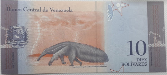 Wenezuela banknot 10 Bolivares 2018 UNC