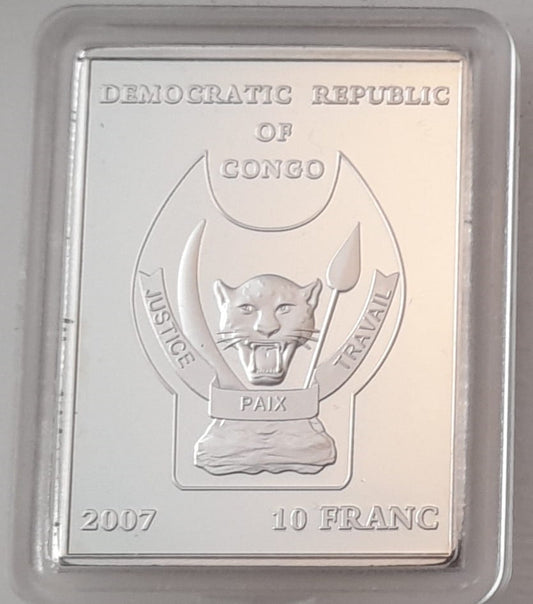 10 Franków Jan Paweł II Kongo 2007 r.