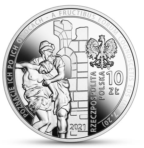 Moneta 10 zł  30-lecie wznowienia działalności Caritas Polska 2021