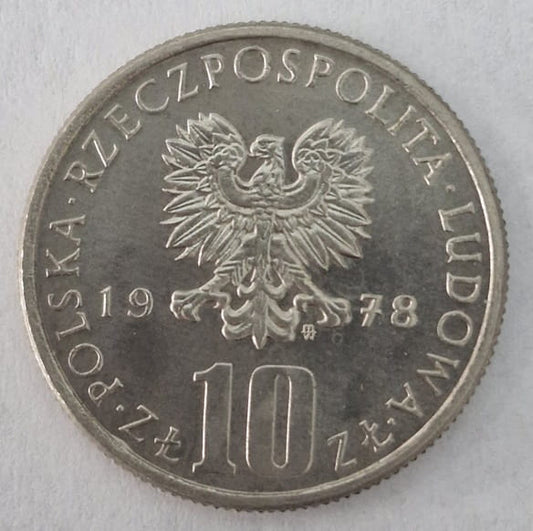 Moneta 10 złotych Bolesław Prus 1978