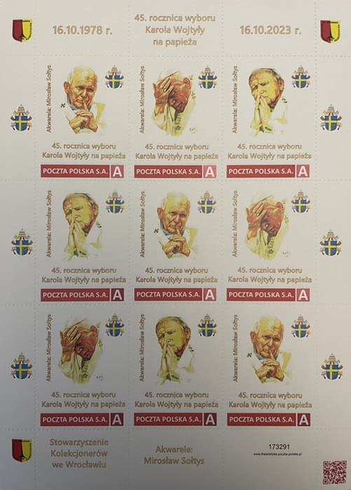 45 rocznica wyboru Karola Wojtyły na papieża arkusz 2023