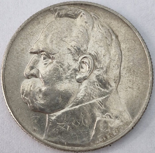 Moneta 5 złotych 1934 r. Józef Piłsudski stan 2