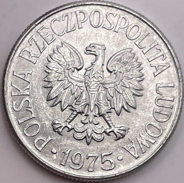 Moneta 50 groszy 1975 r. b.z. stan 1