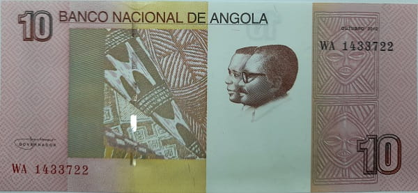 Angola banknot  10 kwanzas  2012 UNC