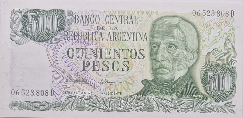 Argentyna banknot  500 pesos UNC