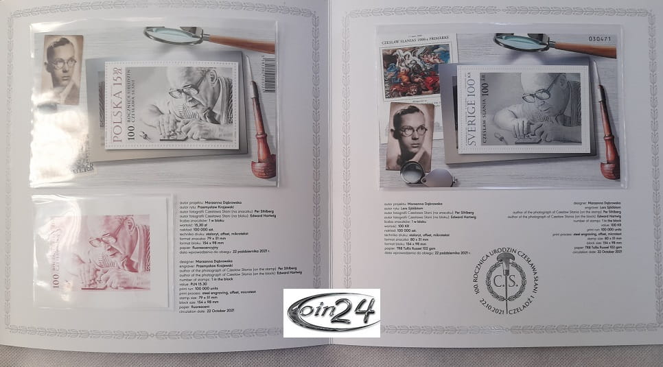 Czesław Słania Mistrz Stalorytu Folder + FDC Słani