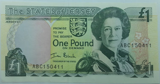 Jersey banknot 1 Pound UNC