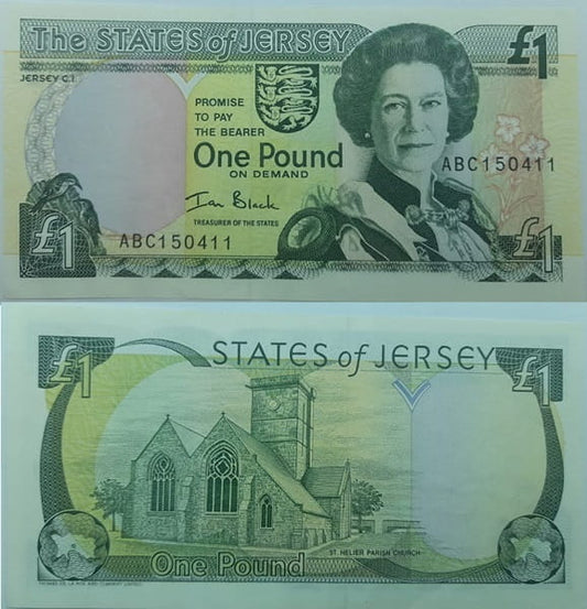 Jersey banknot 1 Pound UNC