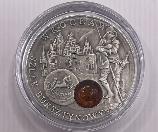 Moneta 1 dolar Szlak bursztynowy Wrocław 2009