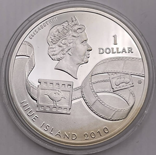 Moneta 1 dolar Wilk i Zając Bohaterowie kreskówek 2010