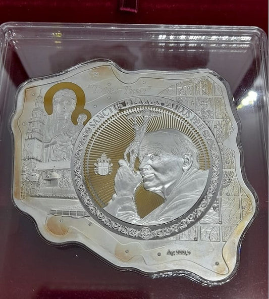 Moneta 10$ Jan Paweł Wielki 2014 r. 300gr diamenty