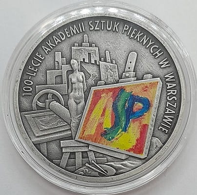 Moneta 10 zł 100-lecie Akademii Sztuk Pięknych ASP 2004